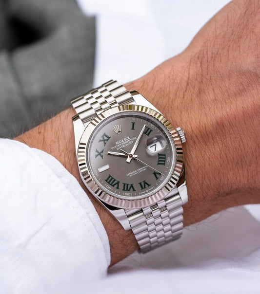 Rolex Date Just Grey Oyster Perpetual
