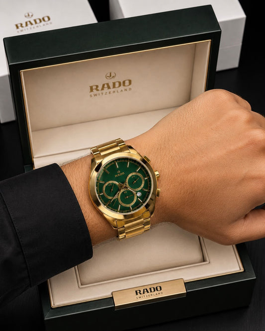 Rado HyperChrome Green chronograph Watch