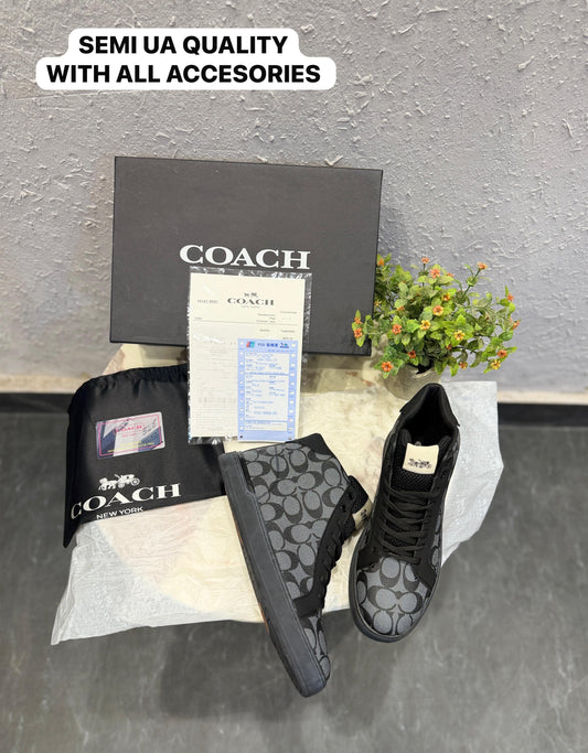 COACH USA MID GREY TRAINERS