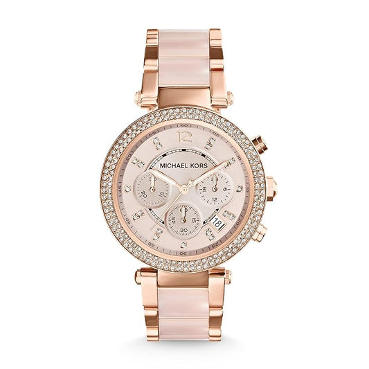 Michael Kors Analog Rose Dial Women's Watch-MK5896 Japanese Quality