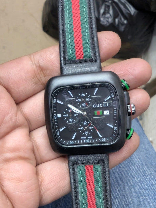 GUCCI SQUARE CHRONOGRAPH WATCH