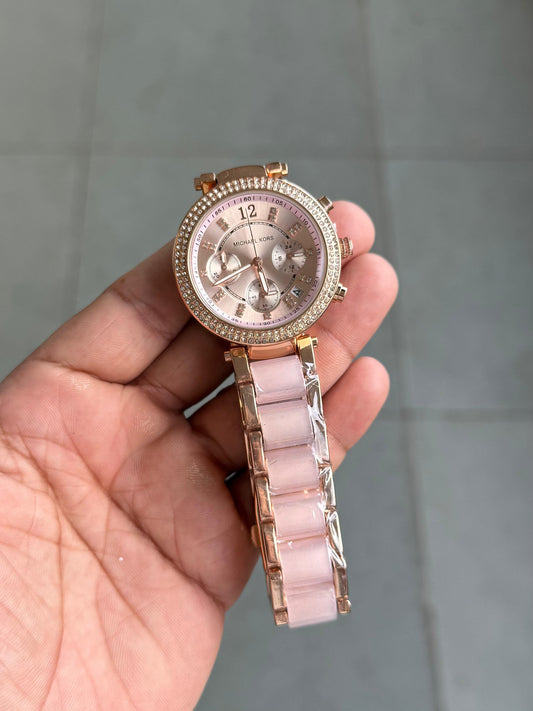 Michael Kors Pink Parker watch