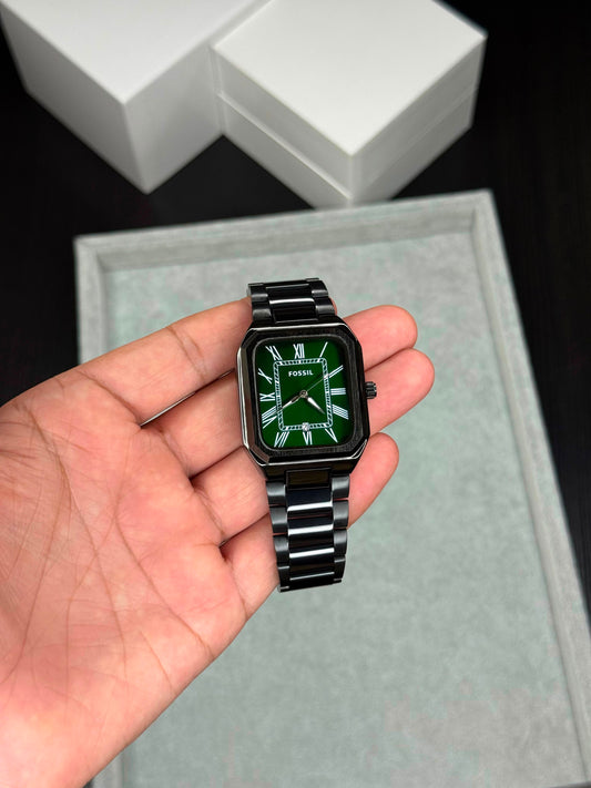 Fossil Green Crossby Analog Watch