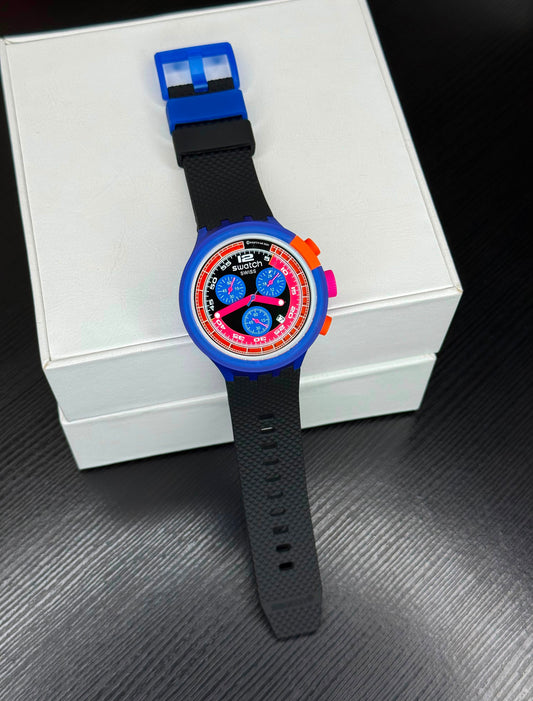 SWATCH CHECKPOINT BLACK Quartz Chronograph