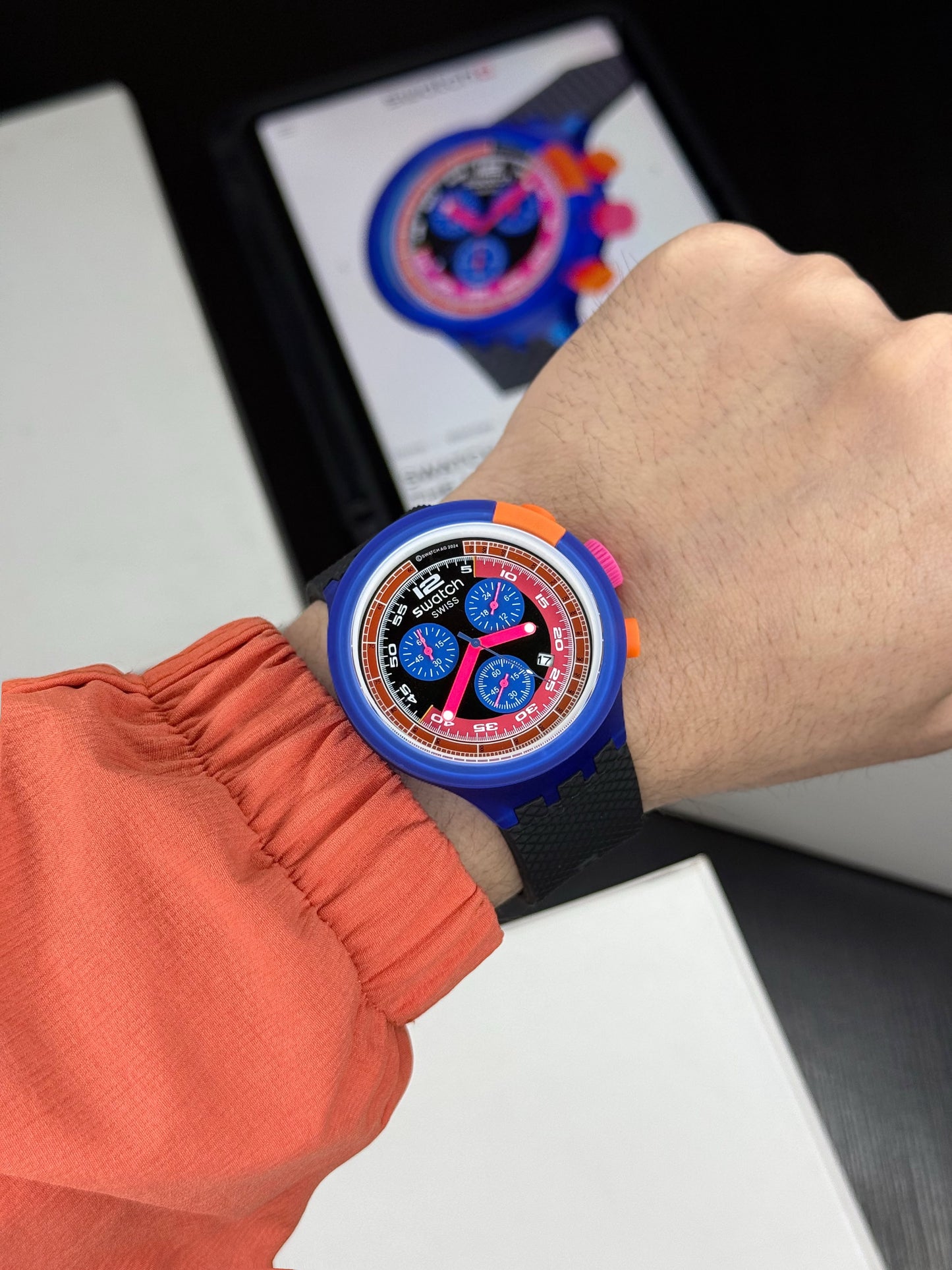 SWATCH CHECKPOINT BLACK Quartz Chronograph