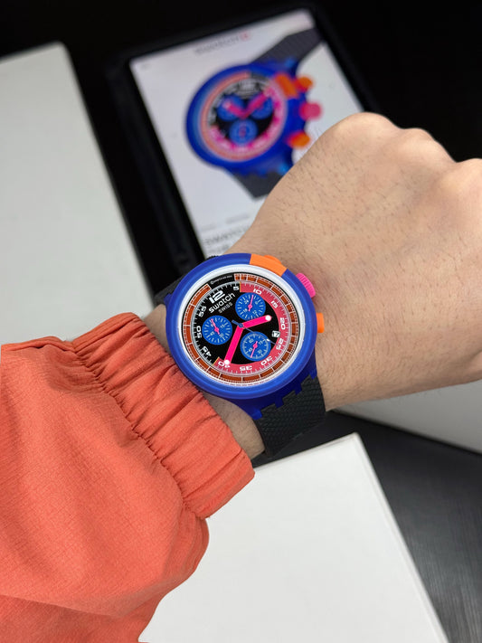SWATCH CHECKPOINT BLACK Quartz Chronograph