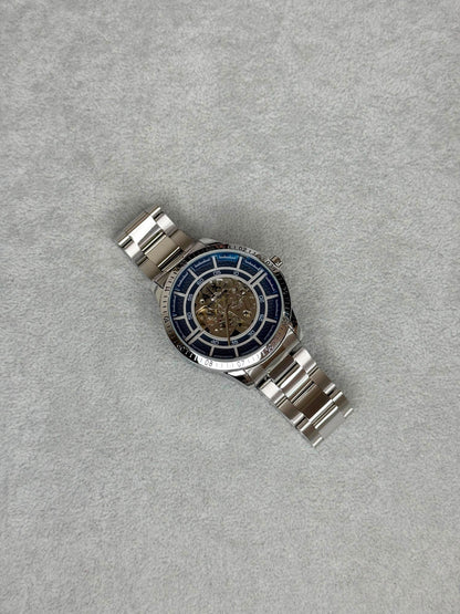 Armani Exchange Silver Blue Automatic