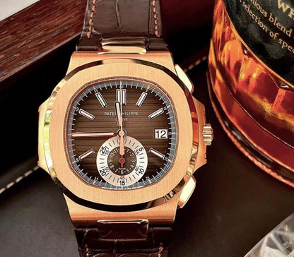 Patek Philippe Brown Exclusive Nautilus With OG Box