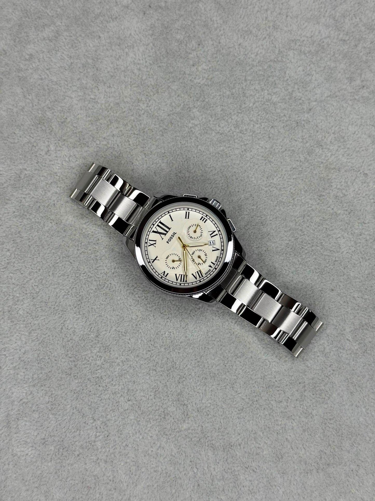Fossil Grant Silver Watch Chronograph