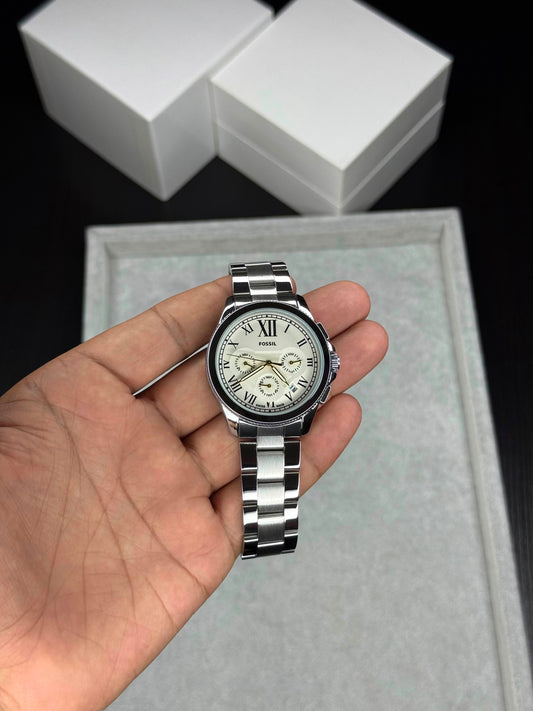 Fossil Grant Silver Watch Chronograph