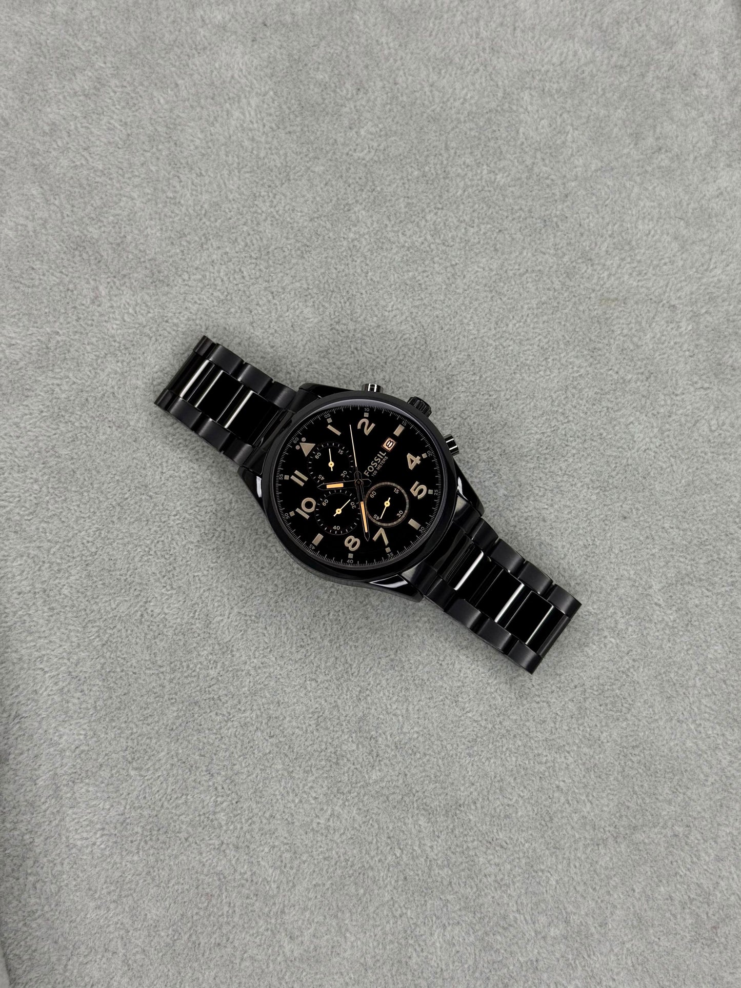 Fossil Grant Rose Black Chronograph Edition
