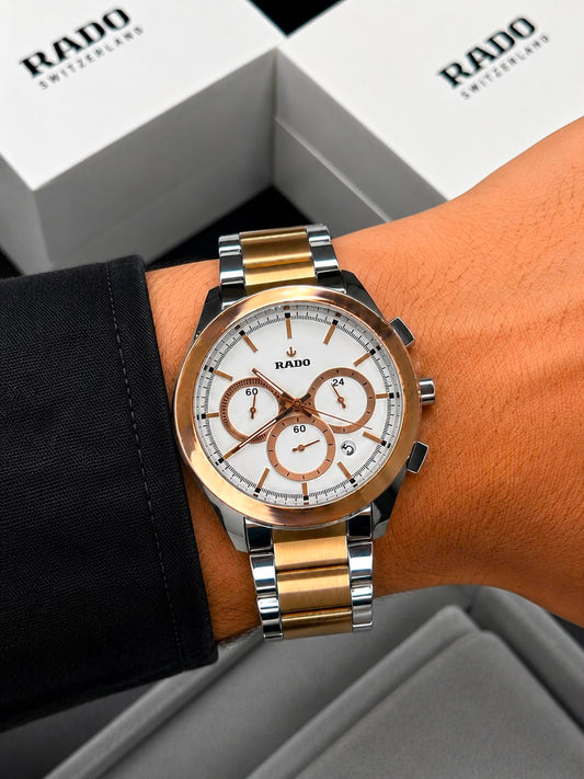 Rado HyperChrome Two Tone Chronograph Watch