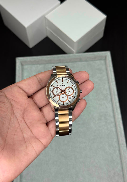 Rado HyperChrome Two Tone Chronograph Watch