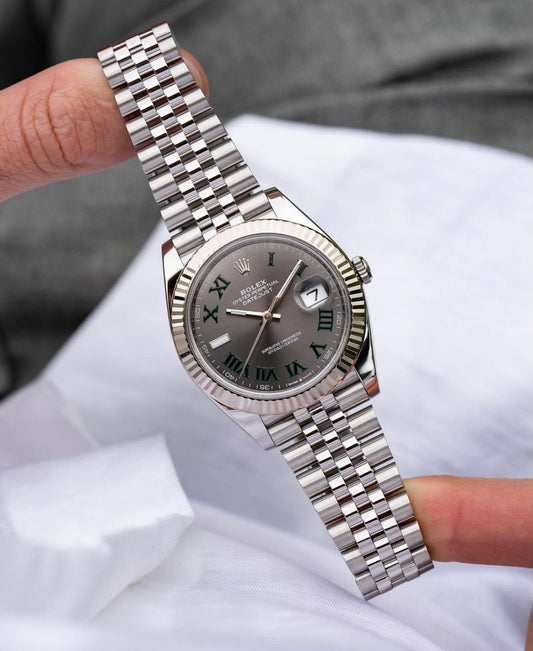 Rolex Date Just Grey Oyster Perpetual