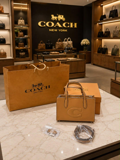 Coach Nina 25 Mini totebag With Ogbox Carrybag