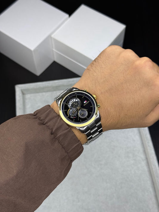 Tommy Hilfiger Multifunction Watch Black Dial