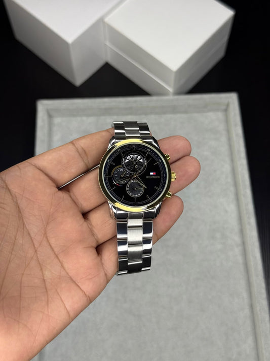 Tommy Hilfiger Multifunction Watch Black Dial