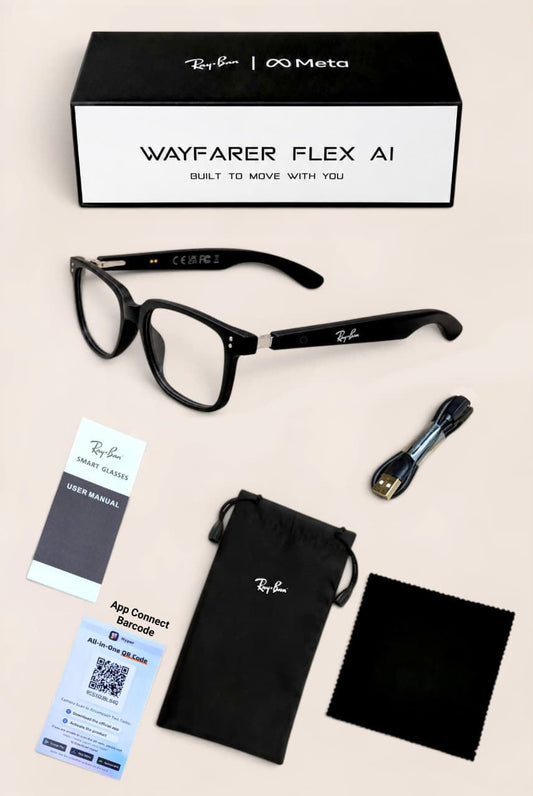 RAYBAN WAYFARER FLEX AI Smart Audio Glasses