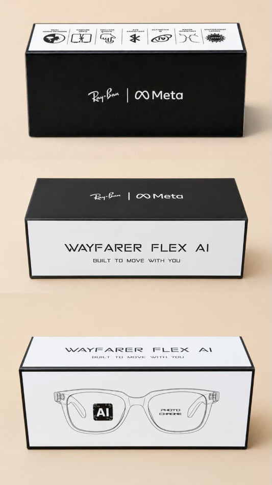 RAYBAN WAYFARER FLEX AI Smart Audio Glasses