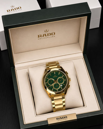 Rado HyperChrome Green chronograph Watch