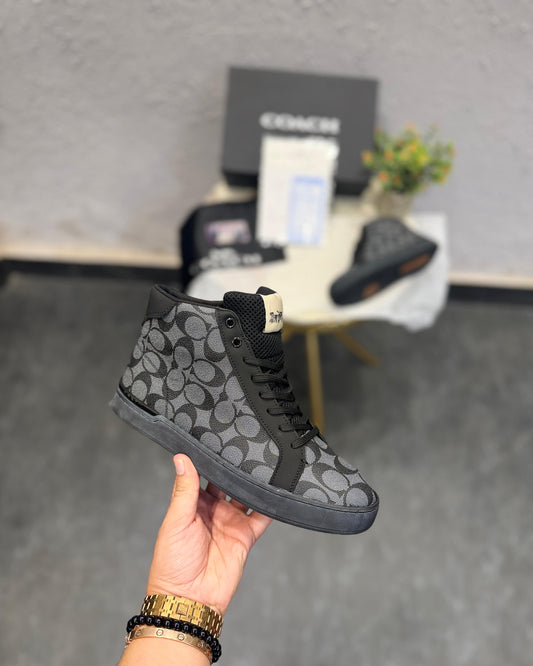 COACH USA MID GREY TRAINERS