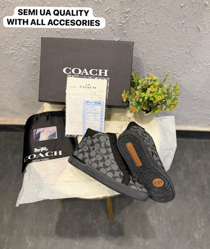 COACH USA MID GREY TRAINERS