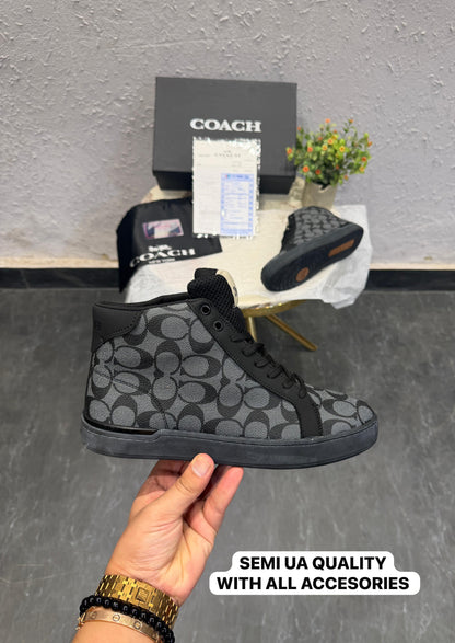 COACH USA MID GREY TRAINERS