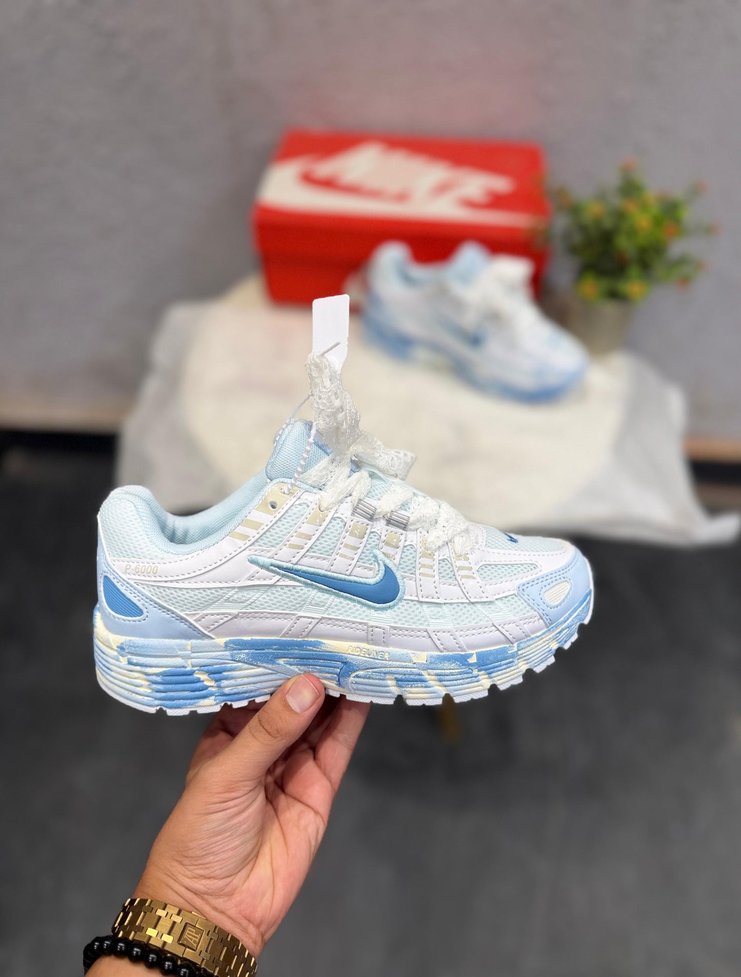 NIKE P-6000 TRAINER CUSTOM SKY