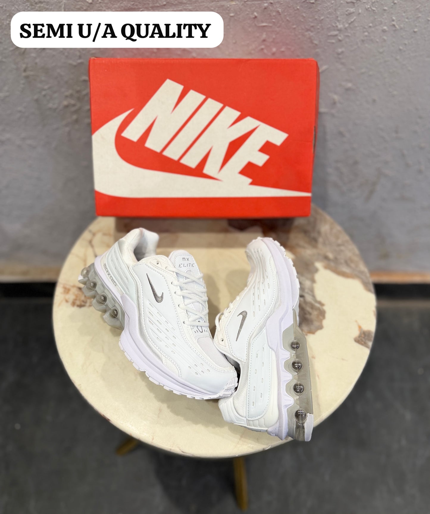 NIKE SHOK ELITE TRIPPLE WHITE