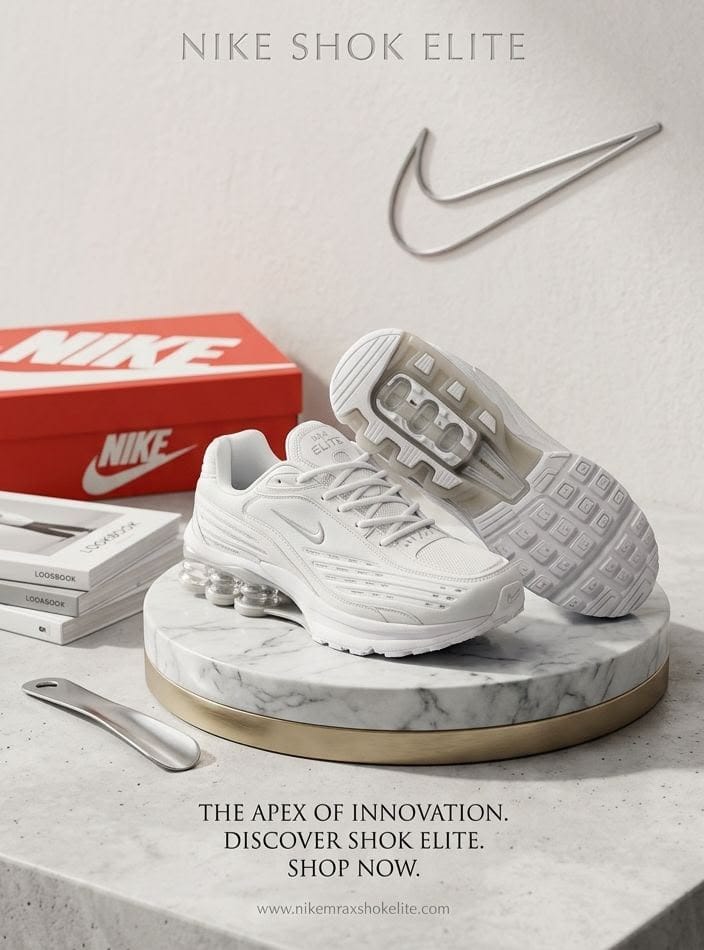 NIKE SHOK ELITE TRIPPLE WHITE