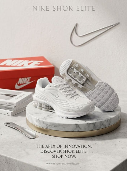 NIKE SHOK ELITE TRIPPLE WHITE
