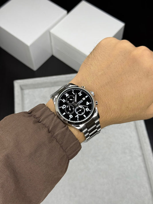 Fossil Grant Chronograph Silver