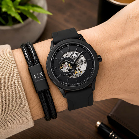 Armani Exchange Black Automatic Watch