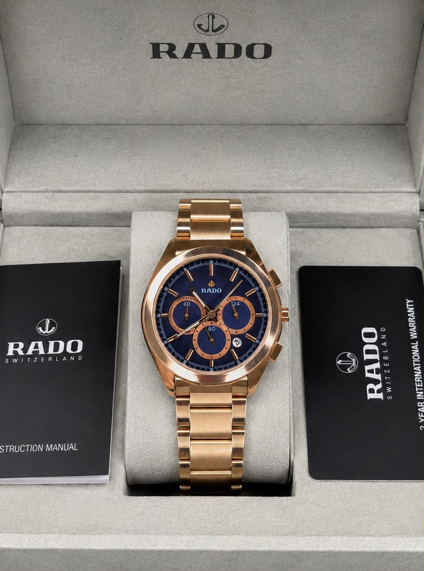 Rado HyperChrome Rose Gold Chronograph Watch