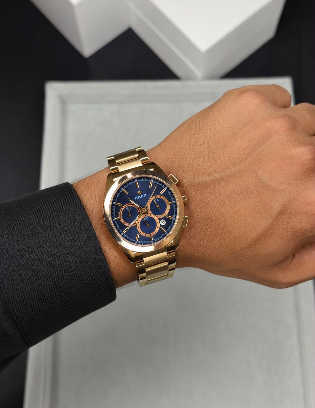 Rado HyperChrome Rose Gold Chronograph Watch
