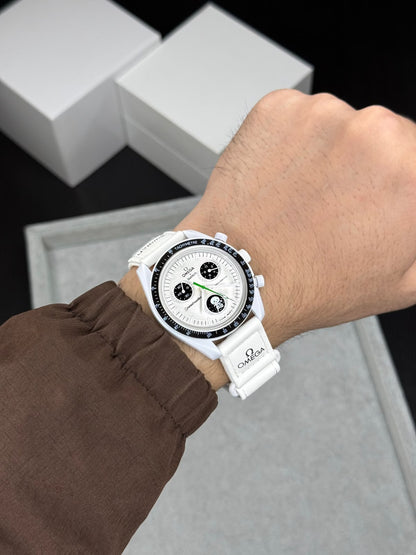 Swatch x Omega White Bioceramic Moonswatch