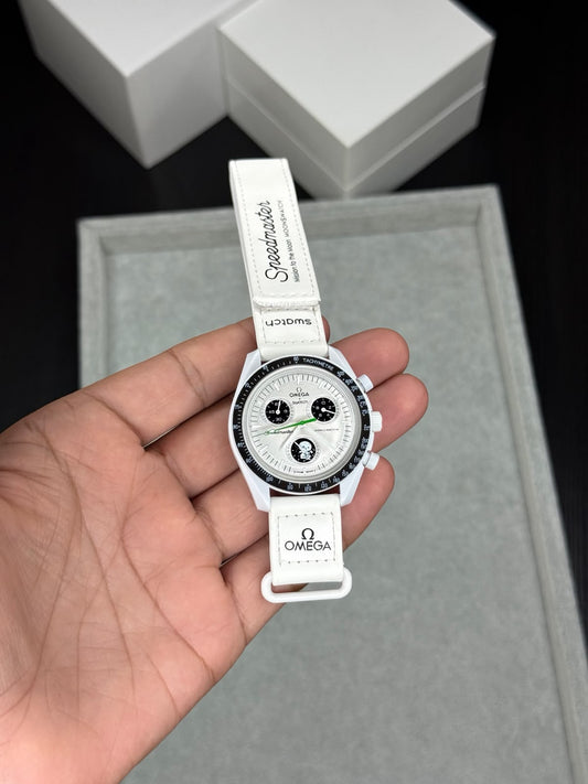 Swatch x Omega White Bioceramic Moonswatch