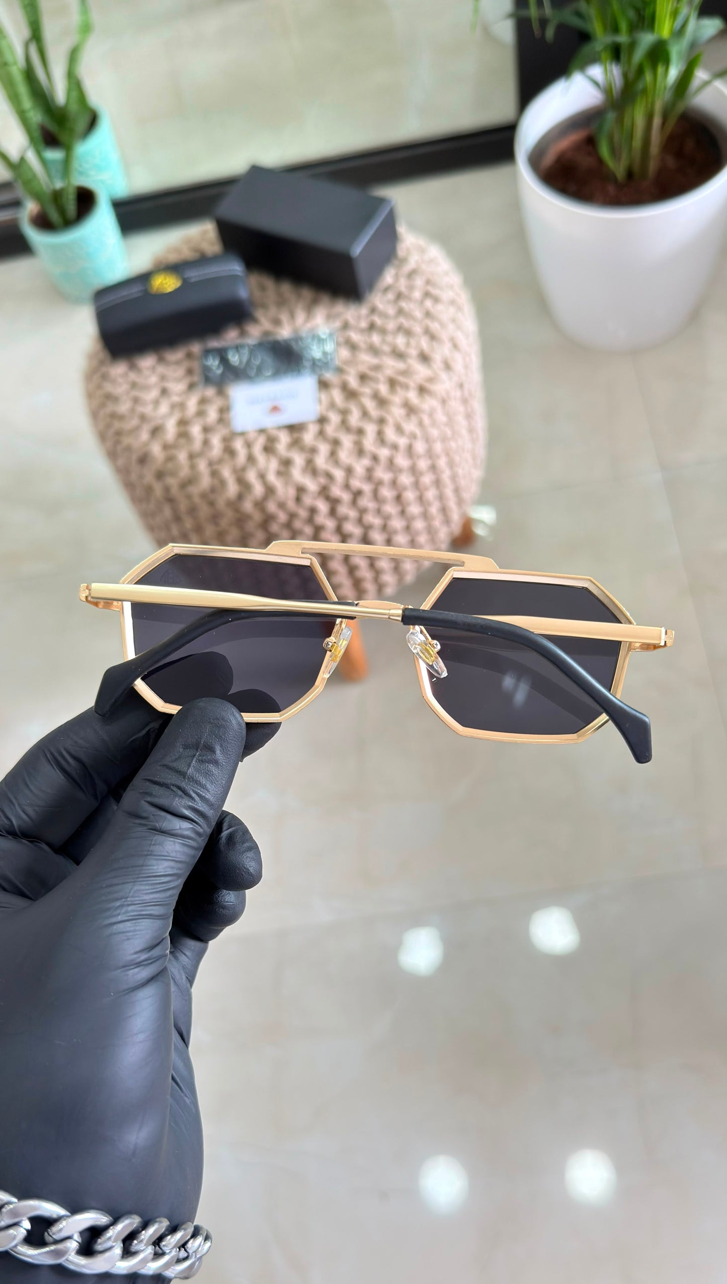 MAYBACH GOLD BLACK SUNGLASSES
