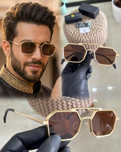 MAYBACH GOLD BROWN SUNGLASSES