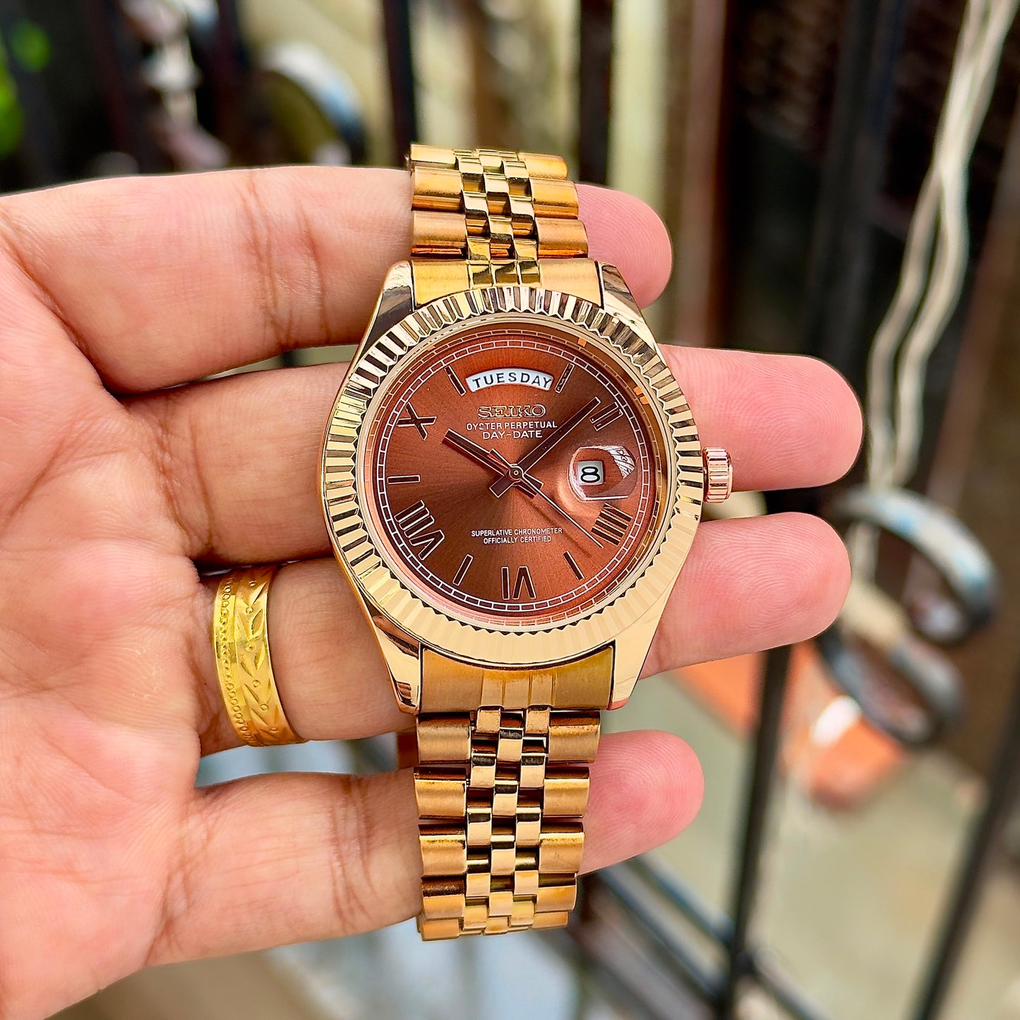 SEIKO DAY-DATE ROSEGOLD CLASSIC EDITION