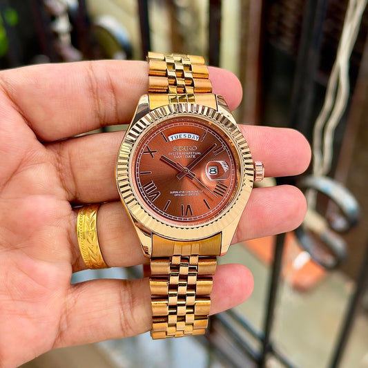 SEIKO DAY-DATE ROSEGOLD CLASSIC EDITION