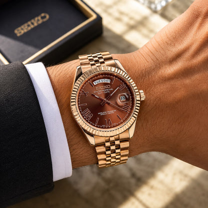 SEIKO DAY-DATE ROSEGOLD CLASSIC EDITION