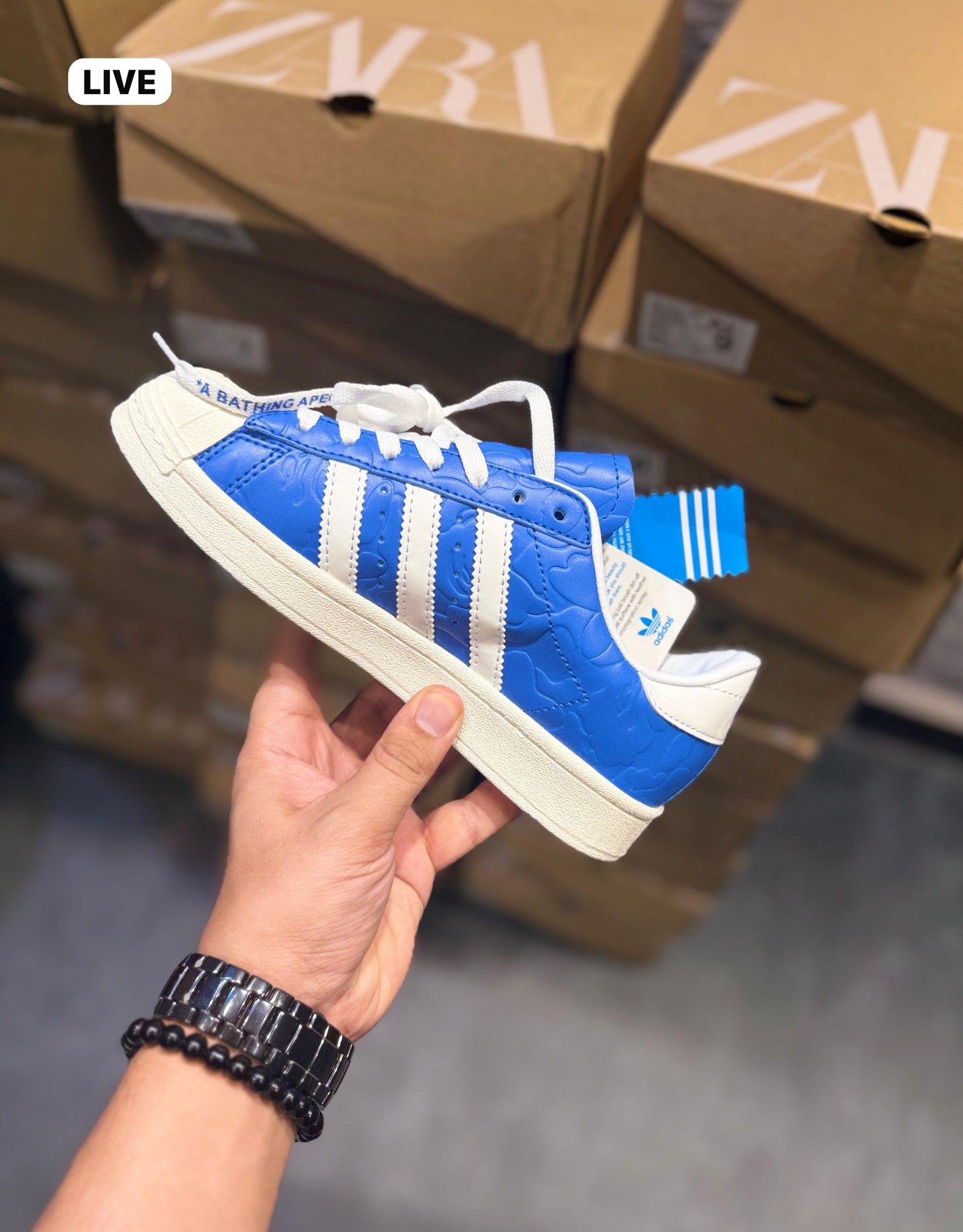 ADIDAS ORIGINALS SUPERSTAR BAPE SKY BLUE