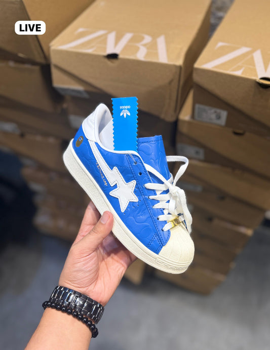 ADIDAS ORIGINALS SUPERSTAR BAPE SKY BLUE