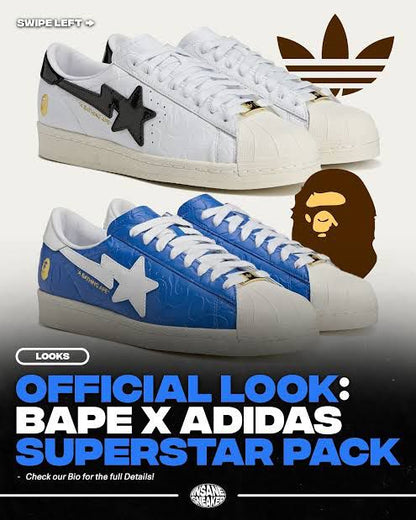 ADIDAS ORIGINALS SUPERSTAR BAPE SKY BLUE