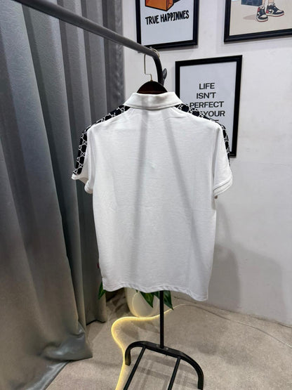 Gucci Imported POLO T SHIRT With GG Strip And Embroidery Logo