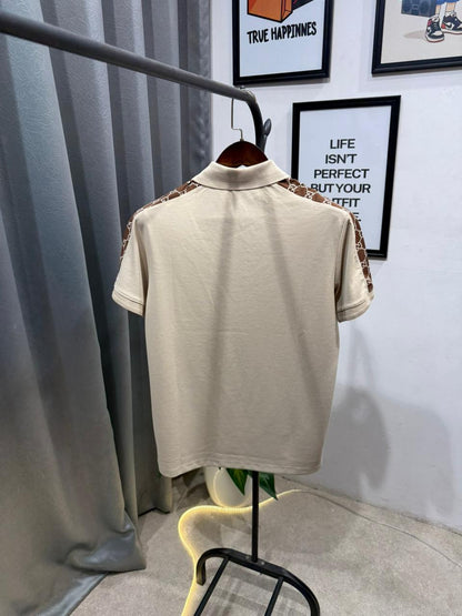 Gucci Imported POLO T SHIRT With GG Strip And Embroidery Logo