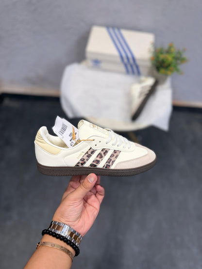 ADIDAS ORIGINAL SAMBA CREAM LEOPARD STRIPES
