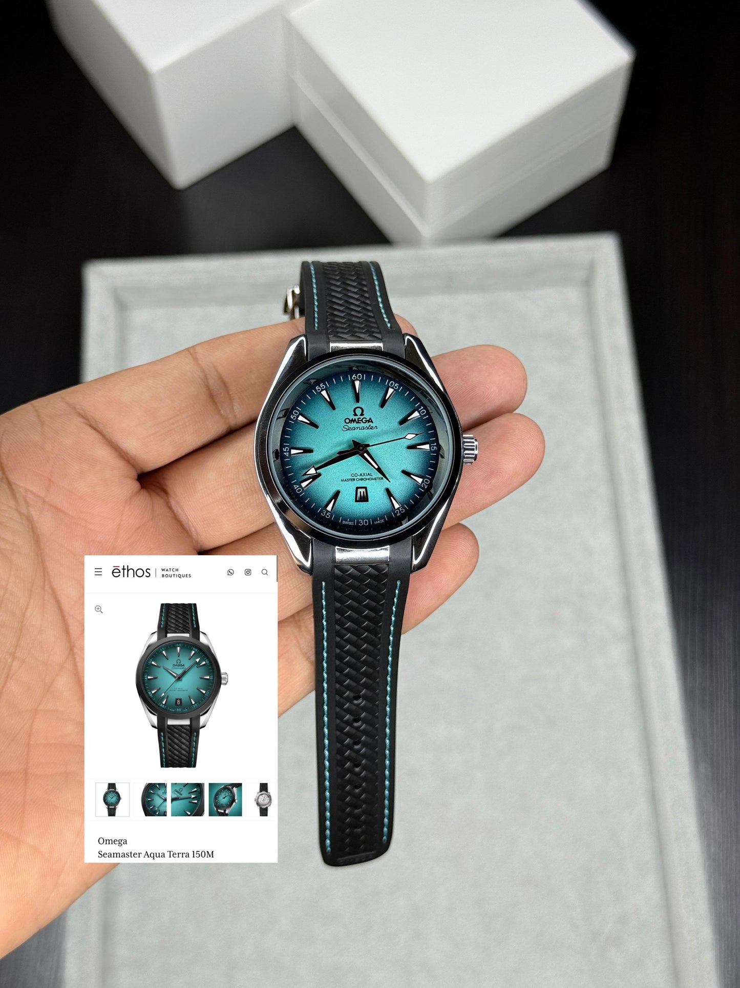 OMEGA SEAMASTER AQUA TERRA BLUE