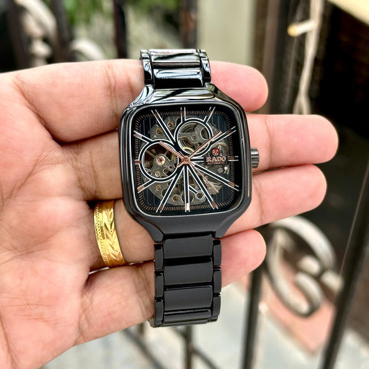 RADO BLACK TRUE SQUARE AUTOMATIC